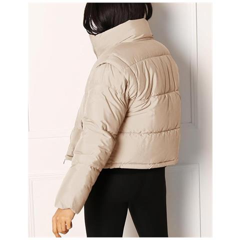Giacca Piumino Da Donna Con Maniche Staccabili Beige M - Foto 2
