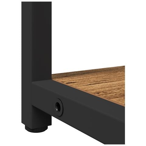 Mobile da bagno con specchio in legno vecchio 60x16x60 cm in legno ingegnerizzato - Foto 9