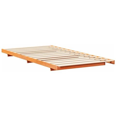 Struttura letto a terra Cera marrone 80 x 210 cm - Foto 1
