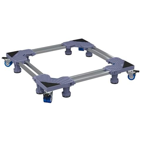 Base per lavatrice Grigio 67 x 67 x 12 cm Metallo - Foto 1