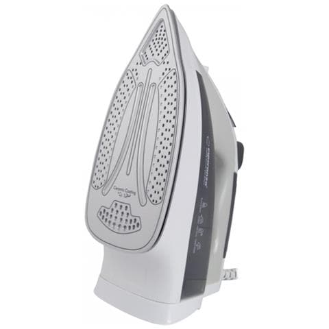 CHINO Ferro da stiro a secco e a vapore Piastra in Ceramica 2400 W Nero, Grigio, Bianco - Foto 2