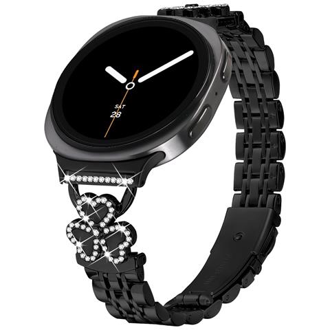 Cinturino In Acciaio Inossidabile Con Quadrifoglio E Sette Perline Compatibile Con Samsung Watch Ultra/ultra 2025 - Foto 1