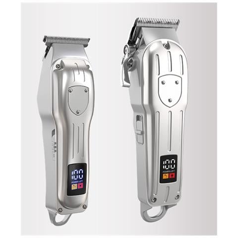 Set Tagliacapelli E Rifinitore Elettrico Con Display Digitale 935w - Kit Professionale Per La Cura Della Persona Silver - Foto 5