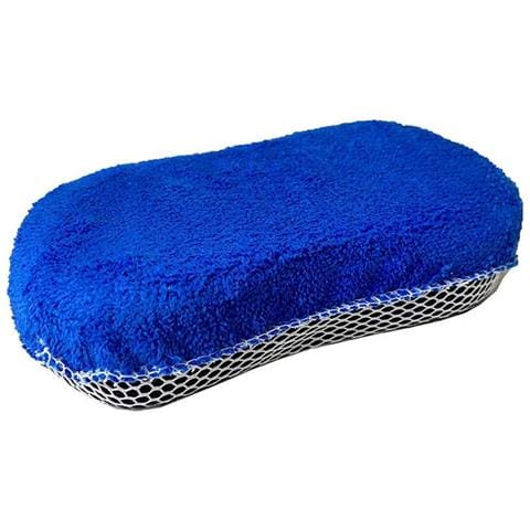 Spugna Per Lavaggio Auto A Forma Di 8 In Pile Corallo Singolo Lato - Pulizia Antigraffio Blue - Foto 1