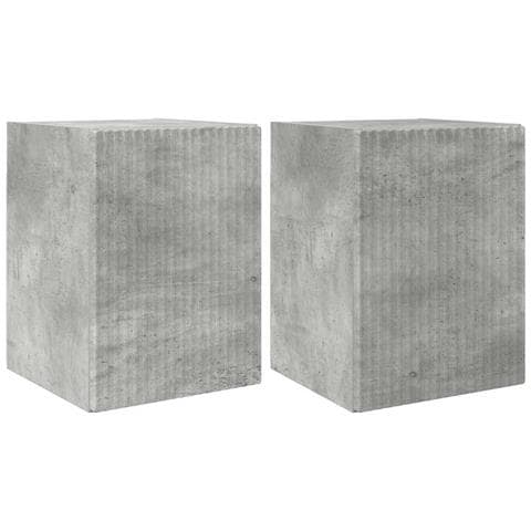 Mobile TV da parete 2 pcs Calcestruzzo 30 x 31 x 40 cm - Foto 1