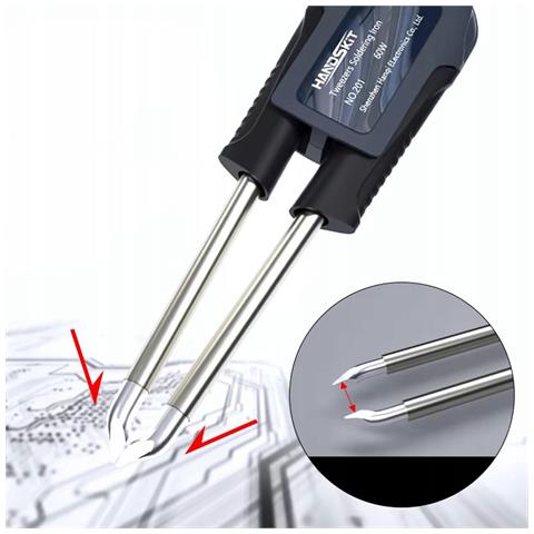 Set Di Punte T12 Per Termopinzette - Compatibile Con Stazioni Saldanti T12 Handskit | Alta Qualità, Riscaldamento Rapido, Precisione Smd - Foto 2
