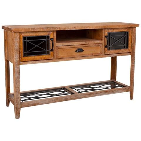 Mobile Da Ingresso In Legno Marrone 145x36x80h - Foto 1