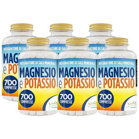 Magnesio e Potassio 700 Compresse - Citrato di Magnesio e Citrato di Potassio - Stanchezza, Affaticamento, Muscoli ed Equilibrio Elettrolitico (Confezione sestupla) - Foto 1