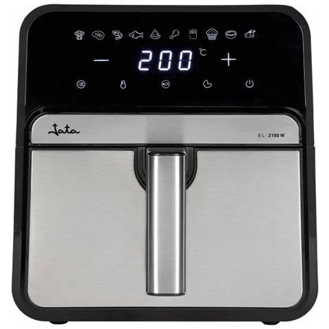 JEFR1242 friggitrice Singolo 8 L Indipendente 2100 W Friggitrice ad aria calda Nero, Argento - Foto 2