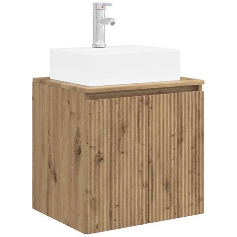 Mobile Lavabo da Parete Rovere Artigianale 49,5 x 41 x 62,5 cm - Foto 1