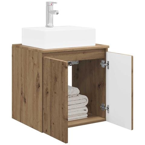 Mobile Lavabo da Parete Rovere Artigianale 49,5 x 41 x 62,5 cm - Foto 2