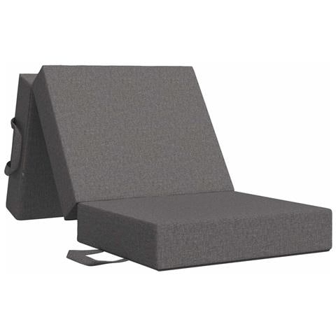 Divano Letto Pieghevole 90 x 63 x 45 cm Grigio Chiaro - Foto 1
