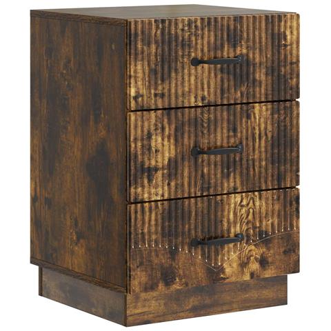 Armadio da Notte con cassetto Rovere Fumo 43 x 41 x 63,5 cm - Foto 1