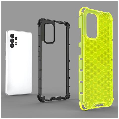 Custodia A Nido D'ape Con Cornice In Gel Per Samsung Galaxy A03s (166,5), Di Colore Blu. - Foto 2