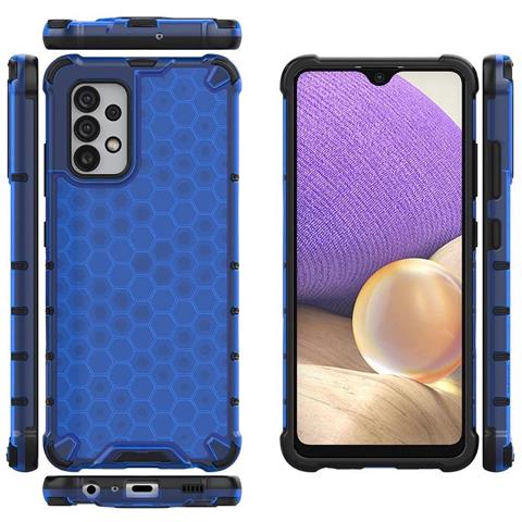 Custodia A Nido D'ape Con Cornice In Gel Per Samsung Galaxy A03s (166,5), Di Colore Blu. - Foto 6