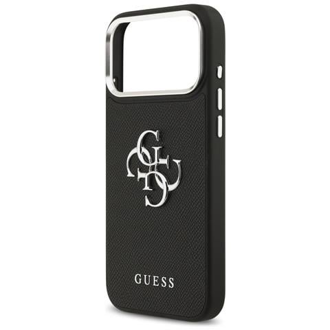 Custodia Per Iphone 17 Pro Max In Finta Pelle Nera Guess - Foto 6