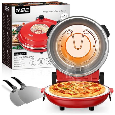 Forno elettrico per pizza QL31W. 400 C. 1200 W. pietra 30 cm - Foto 1