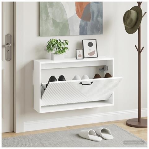 Mobiletto per Scarpe da Muro HAARLEM 71 x 17 x 43 cm - Foto 2