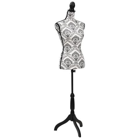 Manichino Busto Sartoriale Donna Colore Bianco e Nero - Foto 1
