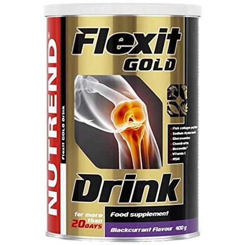 Flexit Gold Drink 400g Blackcurrant Flavor Containing Nine Active Ingredients The Special Fish Collagen Peptide Naticol® Glucosamine, Msm Viatmins B6, C, D Chondroitin Sodium - Foto 1