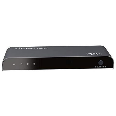 Premiumcord 4kx2k 60hz Hdmi Switch 3: 1 Metallo Con Telecomando E Alimentatore Di Rete - Foto 2