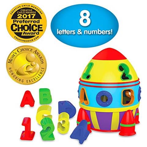 Early Learning Rocket Shape Sorter Giocattoli Per Bambini E Regali Per Ragazzi E Ragazze Dai 12 Mesi In Su Giocattolo Vincitore Di Premi - Foto 1