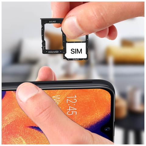 Slot Sostitutivo Scheda Samsung Galaxy A10e 2x Nano Sim E Micro Sd Nero - Foto 8