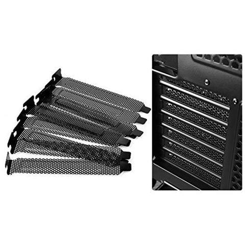 10 Pezzi Dellacciaio Duro Filtro Polvere Piastra Di Copertura Slot Pci Coperchio Con Le Viti - Foto 2