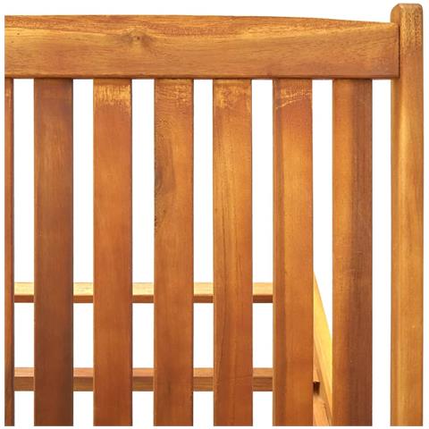 Lettino Prendisole da Giardino con Cuscino Massello di Acacia - Foto 10