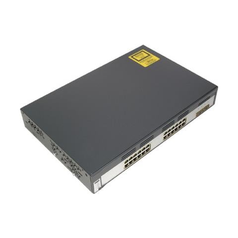 Ethernet Switch Cisco Catalyst 3750G-24TS 24 Porte Gestibile - 24 x RJ-45 - 4 x Slot espansione - 10Base-T, 10/100/1000Base-T - Parato montabile, Desktop - Foto 1