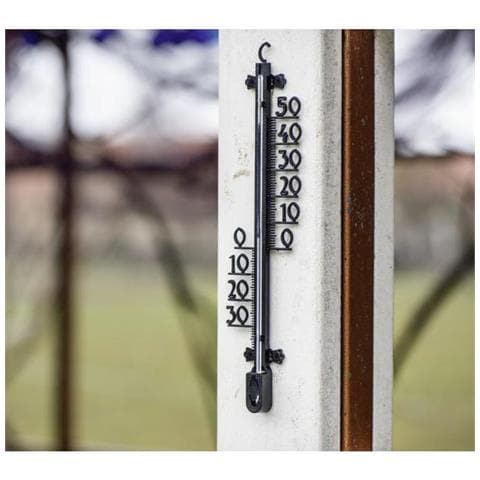 00186405 Termometro Termometro Per Ambiente Meccanico Interno /esterno Nero - Foto 2