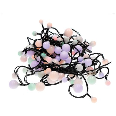 Ghirlanda Luminosa Sferica Edm - Stile Guinguette - Multicolore - 120 Lampadine Led - 14 M - 71015 - Foto 1