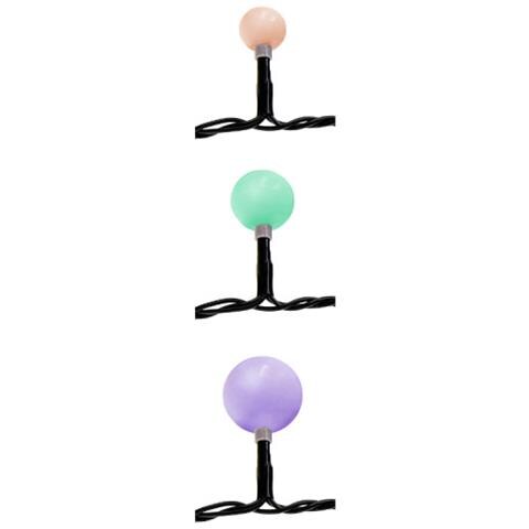 Ghirlanda Luminosa Sferica Edm - Stile Guinguette - Multicolore - 120 Lampadine Led - 14 M - 71015 - Foto 3