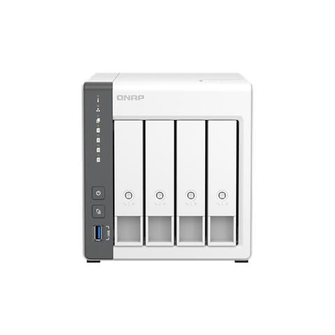 TS-433 NAS Tower ARM Cortex-A55 4 GB 0 TB QTS Bianco - Foto 1