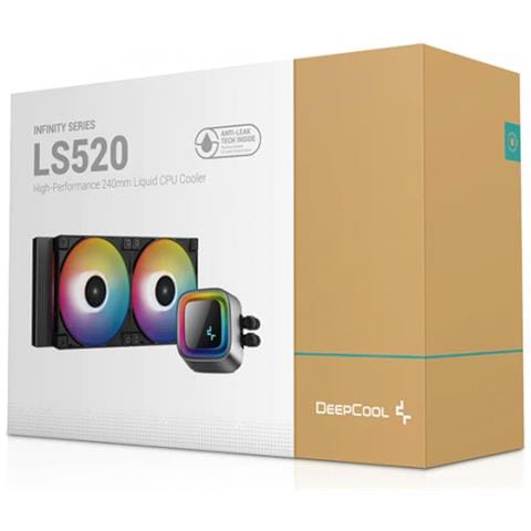 Dissipatore CPU a Liquido LS520 per Socket LGA 1150 (presa H3), LGA 1151 (presa H4), LGA 1155 (presa H2), LGA 1200 (presa H5), LGA 1700, LGA 2011 (presa R), LGA 2011-v3 (presa R)  Socket Intel AM4, AM5, Presa TR4, Presa sTRX4 - Foto 1