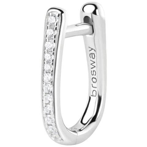 Monorecchino Donna A Forma Di U In Argento 925 Collezione Fancy Fiw10 - Foto 1