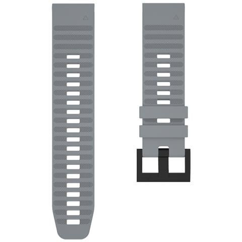 Cinturino In Silicone Per Garmin Fenix 7x 26mm Grey - Foto 5