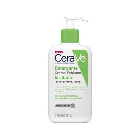 Crema Schiumogena Detergente Idratante 236ml Cleanse Viso Pelli Da Normali A Secche Cerave - Foto 2