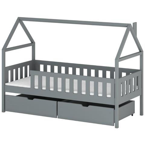 Letto Per Bambini A Forma Di Casetta 190x90x90 Cm - Foto 1