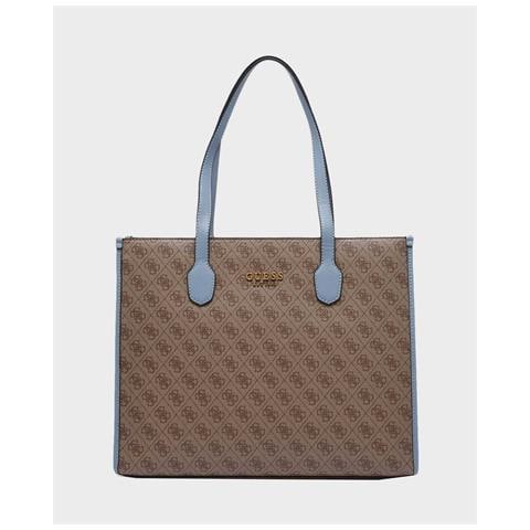 Silvana Sn866524 Borsa Shopper Bag Marrone Celeste - Foto 1