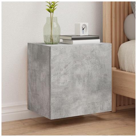 Mobili Tv Muro 2pz Grigio Cemento 40,5x30x40 Legno Multistrato - Foto 1
