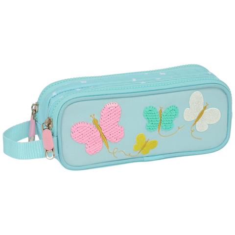 Portaoggetti Doppio Moos Butterflies Azzurro Chiaro 21 X 8 X 6 Cm - Foto 1