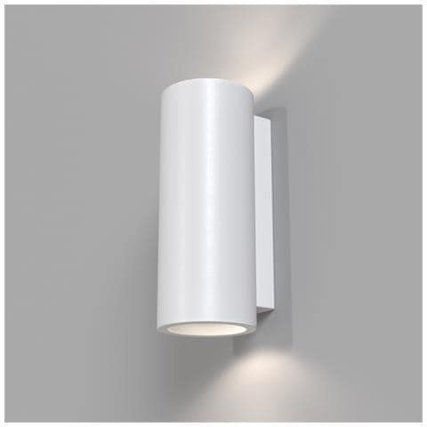 Applique Da Parete Moderno Parma Pietra - Cemento - Gesso Bianco 2 Luci Gu10 5w - Foto 2