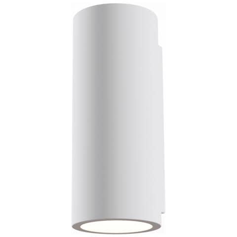 Applique Da Parete Moderno Parma Pietra - Cemento - Gesso Bianco 2 Luci Gu10 5w - Foto 1