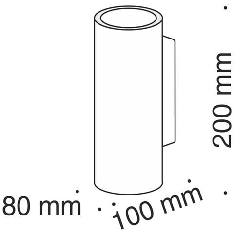 Applique Da Parete Moderno Parma Pietra - Cemento - Gesso Bianco 2 Luci Gu10 5w - Foto 4
