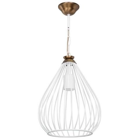 Lampada A Sospensione Ciondolo Umay Asz1314 Metallo Bianco - Foto 1