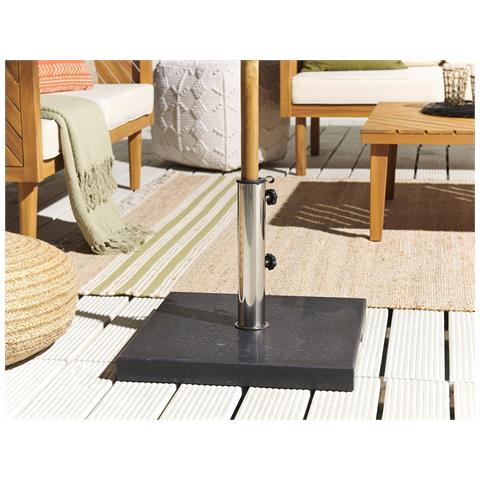 Base Per Ombrellone Granito Nero 45 X 45 Cm Ceggia - Foto 1