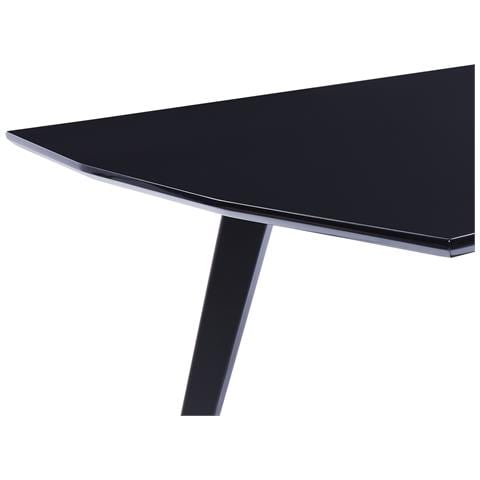 Tavolo Da Pranzo Mossle Nero 160 Cm 90 Cm - Foto 7