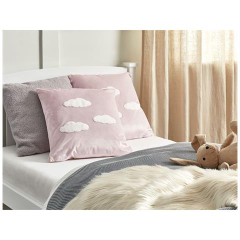 Set Di 2 Cuscini Ipomea Velluto 45 X 45 Cm Rosa - Foto 1