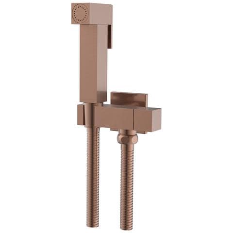 Idroscopino Wc Doccetta Ottone Portatile Shutoff Monogetto Con Leva Ogomondo Kit *** Finitura- : Oro Rosa Quadro - Foto 1